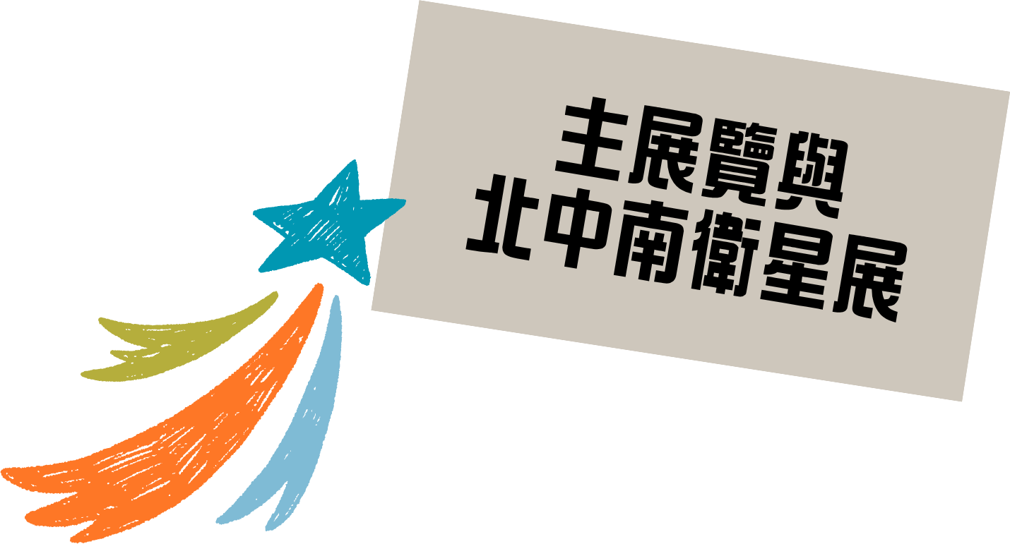 主展覽與北中南衛星展