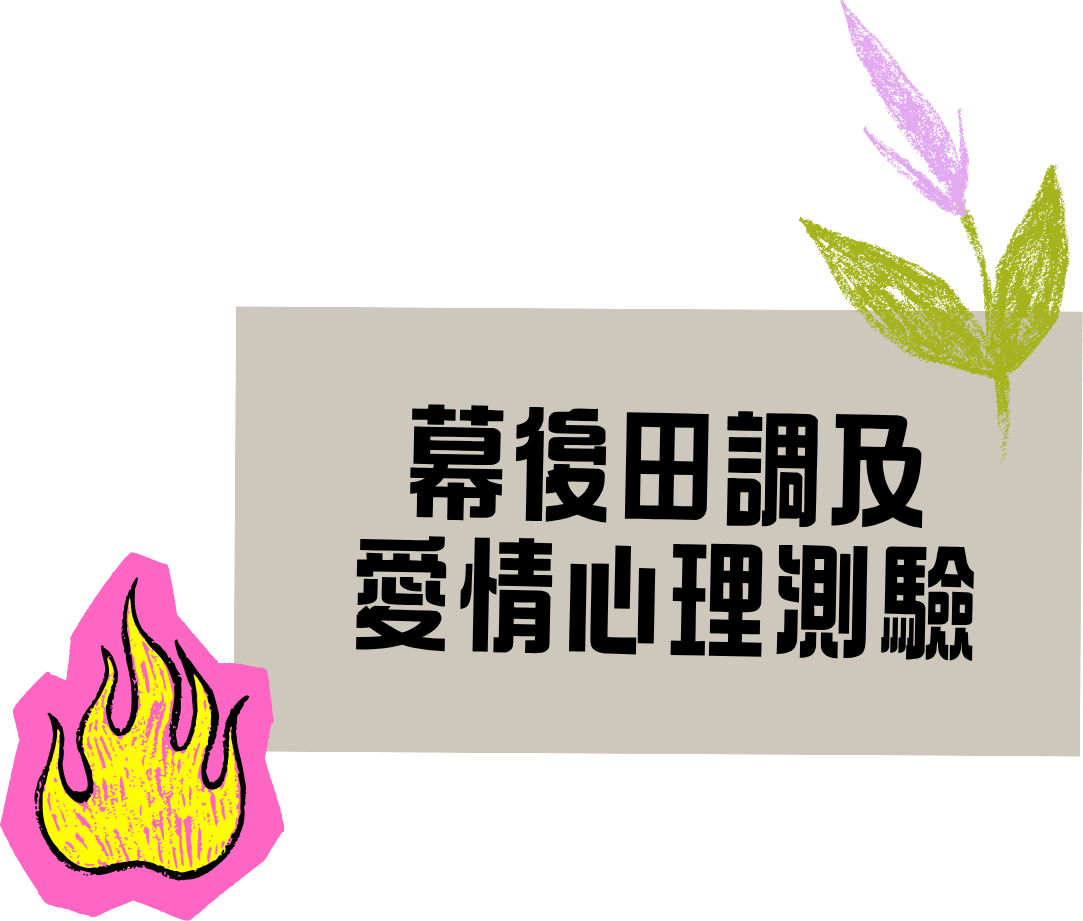 幕後田調及愛情心理測驗